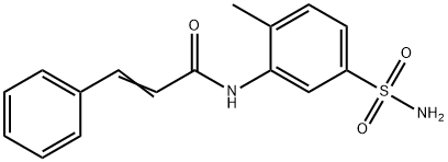 (E)-N-(2-methyl-5-sulfamoylphenyl)-3-phenylprop-2-enamide Struktur