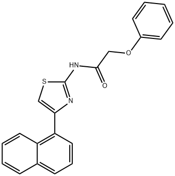 N-(4-naphthalen-1-yl-1,3-thiazol-2-yl)-2-phenoxyacetamide Struktur