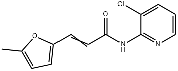 (E)-N-(3-chloropyridin-2-yl)-3-(5-methylfuran-2-yl)prop-2-enamide Struktur