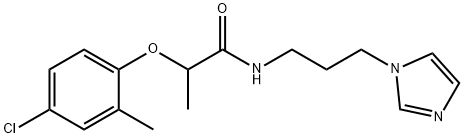 2-(4-chloro-2-methylphenoxy)-N-(3-imidazol-1-ylpropyl)propanamide Struktur