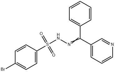 4-bromo-N-[(E)-[phenyl(pyridin-3-yl)methylidene]amino]benzenesulfonamide Struktur