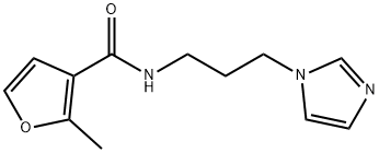 N-(3-imidazol-1-ylpropyl)-2-methylfuran-3-carboxamide Struktur