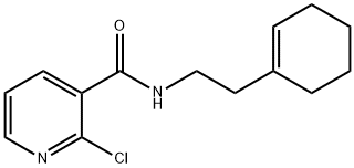 2-chloro-N-[2-(cyclohexen-1-yl)ethyl]pyridine-3-carboxamide Struktur