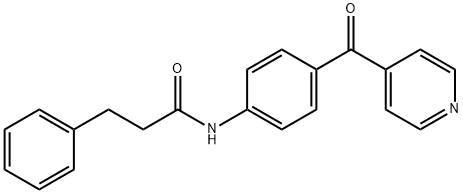 3-phenyl-N-[4-(pyridine-4-carbonyl)phenyl]propanamide Struktur