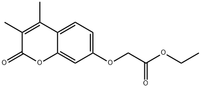 ethyl 2-(3,4-dimethyl-2-oxochromen-7-yl)oxyacetate Struktur