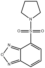 4-pyrrolidin-1-ylsulfonyl-2,1,3-benzoxadiazole Struktur