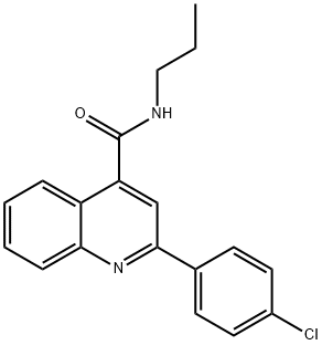 2-(4-chlorophenyl)-N-propylquinoline-4-carboxamide Struktur