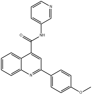 2-(4-methoxyphenyl)-N-pyridin-3-ylquinoline-4-carboxamide Struktur