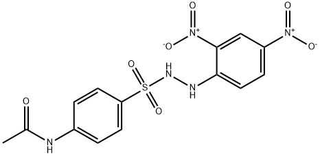 N-[4-[(2,4-dinitroanilino)sulfamoyl]phenyl]acetamide Struktur