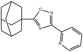 5-(1-adamantyl)-3-pyridin-2-yl-1,2,4-oxadiazole Struktur