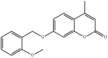 7-[(2-methoxyphenyl)methoxy]-4-methylchromen-2-one Struktur