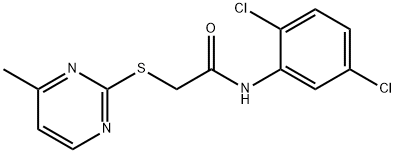 N-(2,5-dichlorophenyl)-2-(4-methylpyrimidin-2-yl)sulfanylacetamide Struktur