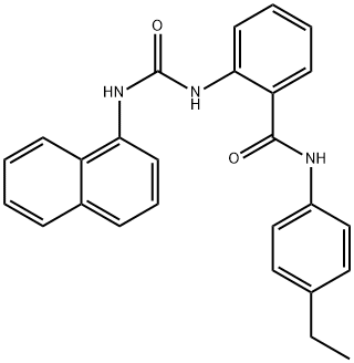 N-(4-ethylphenyl)-2-(naphthalen-1-ylcarbamoylamino)benzamide Struktur