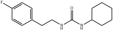 1-cyclohexyl-3-[2-(4-fluorophenyl)ethyl]urea Struktur