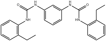 1-(2-ethylphenyl)-3-[3-[(2-ethylphenyl)carbamoylamino]phenyl]urea Struktur