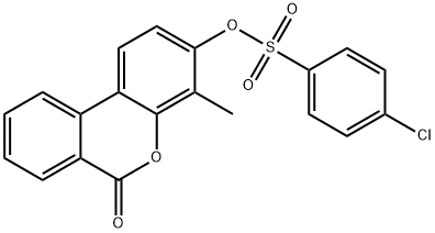 (4-methyl-6-oxobenzo[c]chromen-3-yl) 4-chlorobenzenesulfonate Struktur