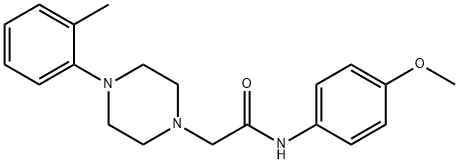 N-(4-methoxyphenyl)-2-[4-(2-methylphenyl)piperazin-1-yl]acetamide Struktur