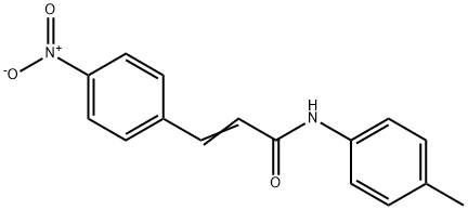 (E)-N-(4-methylphenyl)-3-(4-nitrophenyl)prop-2-enamide Struktur