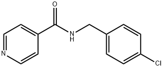 N-[(4-chlorophenyl)methyl]pyridine-4-carboxamide Struktur