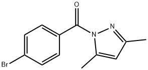 (4-bromophenyl)-(3,5-dimethylpyrazol-1-yl)methanone Struktur