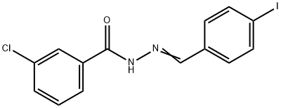 3-chloro-N-[(E)-(4-iodophenyl)methylideneamino]benzamide|