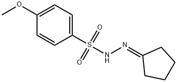 N-(cyclopentylideneamino)-4-methoxybenzenesulfonamide Struktur