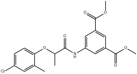 dimethyl 5-[2-(4-chloro-2-methylphenoxy)propanoylamino]benzene-1,3-dicarboxylate Struktur