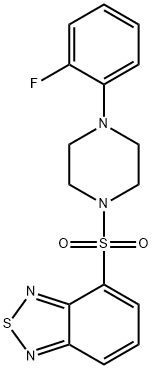 4-[4-(2-fluorophenyl)piperazin-1-yl]sulfonyl-2,1,3-benzothiadiazole Struktur