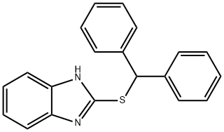 2-benzhydrylsulfanyl-1H-benzimidazole Struktur