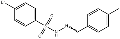 4-bromo-N-[(E)-(4-methylphenyl)methylideneamino]benzenesulfonamide Struktur