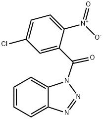 benzotriazol-1-yl-(5-chloro-2-nitrophenyl)methanone Struktur