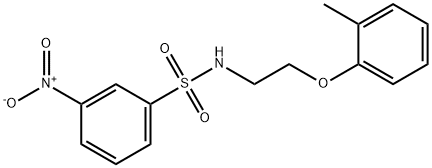 N-[2-(2-methylphenoxy)ethyl]-3-nitrobenzenesulfonamide Struktur