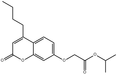 propan-2-yl 2-(4-butyl-2-oxochromen-7-yl)oxyacetate Struktur