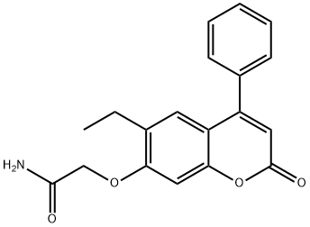 2-(6-ethyl-2-oxo-4-phenylchromen-7-yl)oxyacetamide Struktur