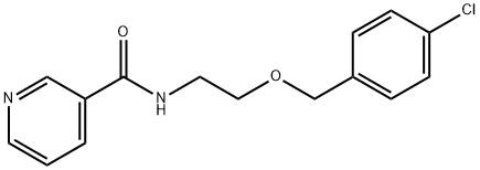 N-[2-[(4-chlorophenyl)methoxy]ethyl]pyridine-3-carboxamide Struktur