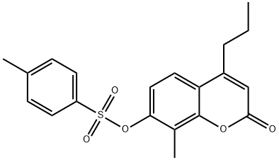 (8-methyl-2-oxo-4-propylchromen-7-yl) 4-methylbenzenesulfonate Struktur