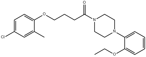 4-(4-chloro-2-methylphenoxy)-1-[4-(2-ethoxyphenyl)piperazin-1-yl]butan-1-one Struktur