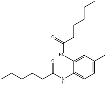 N-[2-(hexanoylamino)-4-methylphenyl]hexanamide Struktur