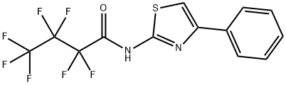 2,2,3,3,4,4,4-heptafluoro-N-(4-phenyl-1,3-thiazol-2-yl)butanamide Struktur