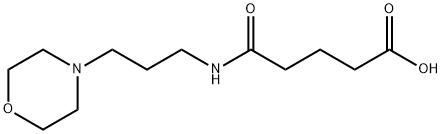 5-(3-morpholin-4-ylpropylamino)-5-oxopentanoic acid Struktur