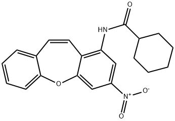 N-(2-nitrobenzo[b][1]benzoxepin-4-yl)cyclohexanecarboxamide Structure