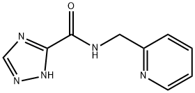 N-(pyridin-2-ylmethyl)-1H-1,2,4-triazole-5-carboxamide Struktur