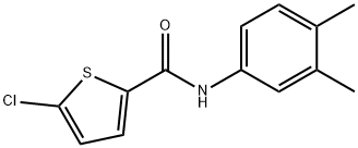 5-chloro-N-(3,4-dimethylphenyl)thiophene-2-carboxamide Struktur