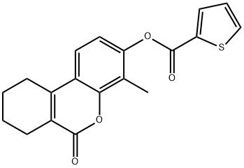 (4-methyl-6-oxo-7,8,9,10-tetrahydrobenzo[c]chromen-3-yl) thiophene-2-carboxylate Structure