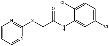 N-(2,5-dichlorophenyl)-2-pyrimidin-2-ylsulfanylacetamide Struktur