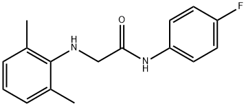 2-(2,6-dimethylanilino)-N-(4-fluorophenyl)acetamide Struktur