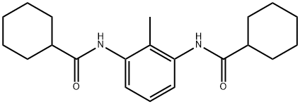 N-[3-(cyclohexanecarbonylamino)-2-methylphenyl]cyclohexanecarboxamide Struktur