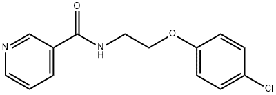 N-[2-(4-chlorophenoxy)ethyl]pyridine-3-carboxamide Struktur