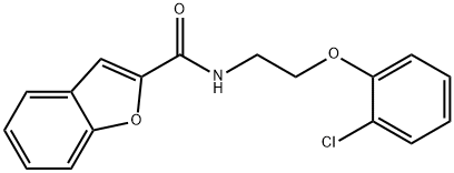 N-[2-(2-chlorophenoxy)ethyl]-1-benzofuran-2-carboxamide Struktur