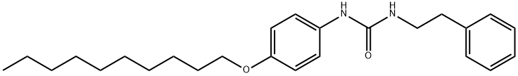 1-(4-decoxyphenyl)-3-(2-phenylethyl)urea Struktur